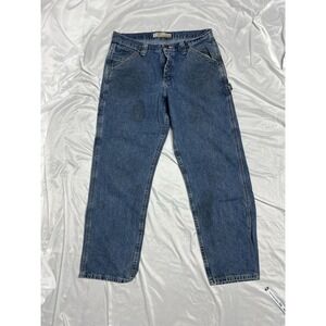 Vintage Lee Dungarees Carpenter Jeans 33x30 Y2K Baggy Skater Grunge Workwear